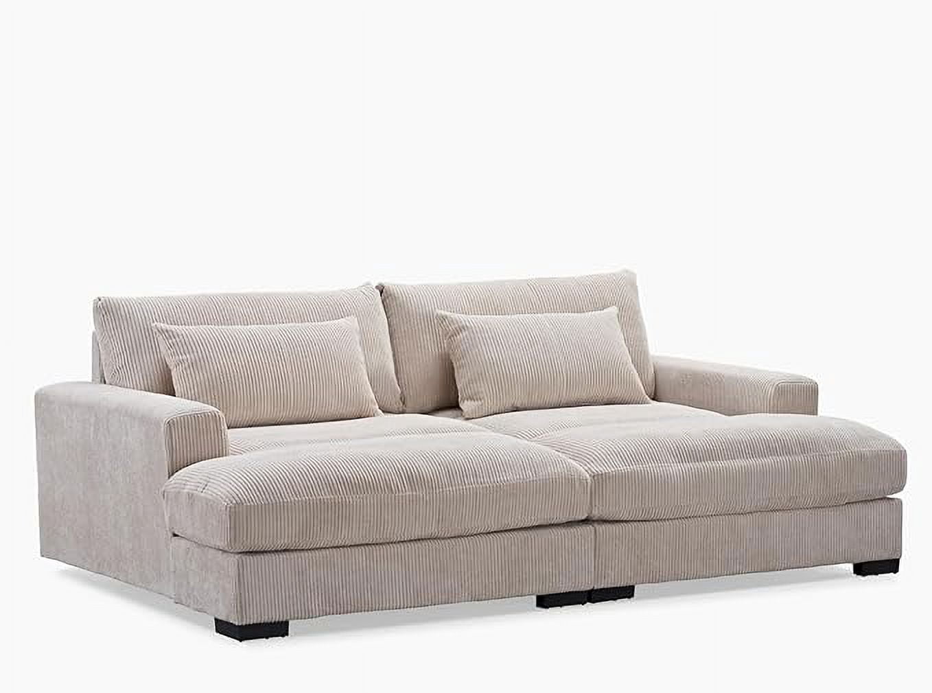 US Pride Furniture 54'' Depth deep seated sofa Beige
