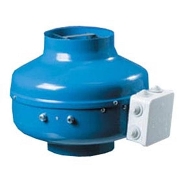 8 in. Centrifugal Fan Metal Housing - 572 CFM - Blue