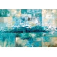 thumbnail image 2 of Nan 18x13 White Modern Wood Framed Museum Art Print Titled - Aqua Viva, 2 of 4