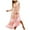 Pink, variant on Women Fashion Comfortable Winter Casual Floral Print Long Sleeve V-Neck Dress