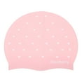 thumbnail image 1 of EeaseCA Heart Pattern Silicone Swimming Elastic Waterproof Swim Pool Hat Long Hair Ear Protection Swim Caps (Pink), 1 of 7