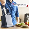 thumbnail image 4 of Juego de 6 Cuchillos con Bloque Afilador T-fal EverSharp Pro de Acero Inoxidable K297S744, 4 of 9