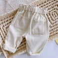 thumbnail image 5 of CHUOU Toddler Boy Pants Denim Casual High Waisted Jeans Straight Trousers,6-12 Months, 5 of 5