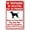 Warning Sign 2, variant on Beware Of Dog No Trespassing 8"x12" Yard Sign, Dog Warning Sign for Fence, Private Property Metal Tin Sign, No Soliciting, Enter At Own Risk, Dog May Bite