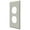 Satin Nickel, variant on Deltana SWP4752U3 Double Outlet Switch Plate, Bright
