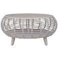 thumbnail image 3 of Gallerie Decor Java Transitional Rattan Coffee Table in Whitewashed/Espresso, 3 of 5