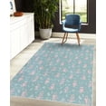 thumbnail image 4 of Owl Decorative Rug, Cartoon Style Illustration of Birds on the Branches Mysterious Woods Print, Quality Carpet for Bedroom Dorm and Living Room, 6 Sizes, Almond Green, by Ambesonne, 4 of 4