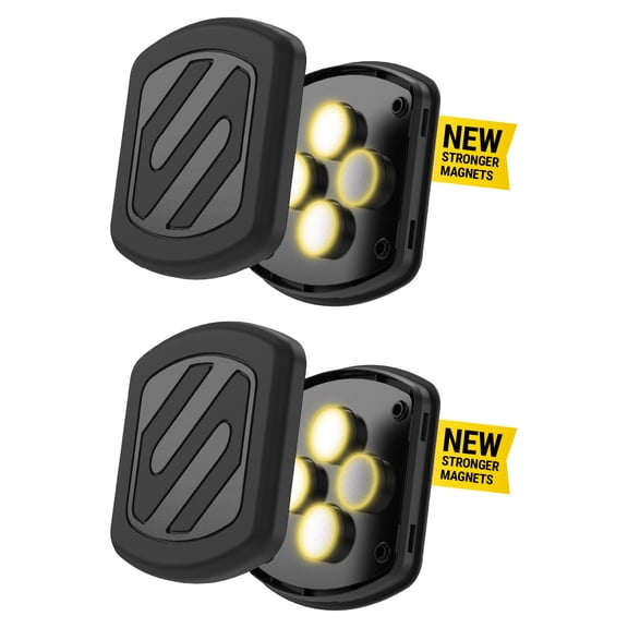 Scosche MagicMount Flush Magnetic Mount for Dash / Window or Flat Surfaces for Mobile Devices 2 Pack