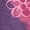 HEATHER PURPLE, variant on - Mulan Floral Watercolor Girls' Fitted Short Sleeve Graphic T-Shirt
