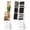 03:White, variant on Skyhill Jewelry Cabinet Armoire, Full-Length Mirror Lockable with with 2 Drawers and Shelf(Brown)
