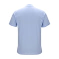 thumbnail image 6 of CAIVO Polo Shirts Men Button Up Short Sleeve Shirts Fashion Casual Business Work With Pocket Lapel Solid Color Classic Fit Golf Tops Stretchy , M, 6 of 6