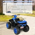 thumbnail image 4 of Infans 12V Kids 4-Wheeler ATV Quad Ride On Car w/ LED Light & Music Navy, 4 of 7