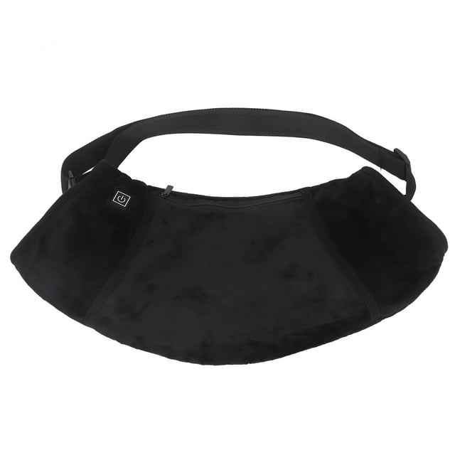 Sac de Taille Électrique, Sac de Taille Chaud avec Lumière LED Ceinture Réglable Interface USB Thermique 3 Vitesses pour Camping