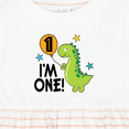 thumbnail image 4 of Inktastic 1st Birthday Dinosaur 1 Year Old Boy Girls Baby Dress, 4 of 5