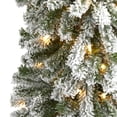 thumbnail image 3 of Nearly Natural 6ft. Flocked Alpine Christmas Artificial Tree, 3 of 7