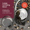 thumbnail image 4 of Mueller HyperGrind Precision Electric Spice/Coffee Grinder Mill with Large Grinding Capacity and Powerful Motor also for Spices, Herbs, Nuts, Grains, Black, 4 of 8