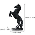 thumbnail image 3 of PpgejGEK Resin White Horse Sculpture 30cm Galloping Stallion Figurine Elegant Minimalist Home Decor Living Room Study Feng Shui Success Gift 11.81 x 6.69 Inches, 3 of 7