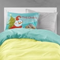 thumbnail image 2 of Carolines Treasures BB1853PILLOWCASE Snowman with Wirehaired Dachshund Fabric Standard Pillowcase Standard multicolor, 2 of 2
