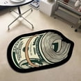 thumbnail image 6 of Jiibva Dollar Bill Rug Money Shaped Carpet Personality Money Rug Dollar Mat Art Floor Mat Decoration for Bedroom, Living Room and Study, 6 of 7