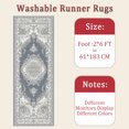 thumbnail image 6 of Hallway Runner Rug 2'x6' Washable Area Rugs Non Slip Laundry Rug Runner Floor Carpet Runners for Hallways Entryway Laundry Room Kitchen, 6 of 11