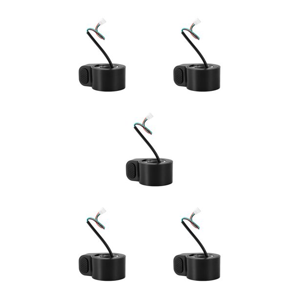 Soidarity Acelerador de patinete eléctrico Universal para Mijia M365/Pro/1S Max G30/G30D, acelerador de pulgar, patinete, acelerador de dedo Negro 5Conjunto