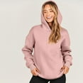 thumbnail image 6 of Xcmzpl Hoodies for Women Cute Color Block Hooded Sweatshirt Athletic Pullover Tops Comfort Long Sleeve Blouses Winter Fashion, 6 of 9