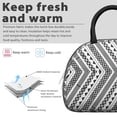 thumbnail image 3 of Reusable Boho Lnsulated Lunch Bag for Women & Men - Leakproof Water-Resistant Cooler Tote, Large Capacity for Work,Travel,Picnic,Beach & Office., 3 of 4