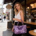 thumbnail image 1 of Sequin Shoulder Bag Tote with Chain, Large Capacity Pleated Polyester Shoulder Purse for Work, Travel and Daily Commute, 1 of 6