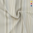 thumbnail image 4 of Color Sense 3-Piece 100% Cotton Percale Bed Sheet Set, Cool & Crisp Printed Bedding, Twin, Textured Stripe Natural, 4 of 10
