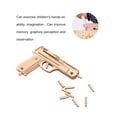 thumbnail image 2 of Modelo de pistola con banda de goma NikouMX kit de ensamblaje de Artesanía en madera 3D, 2 of 8