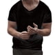 thumbnail image 1 of Playeras Básicas Para Hombre, Blusa Informal De Color Liso Con Cuello Redondo, Manga Raglán Lisa, Botones, 1 of 7