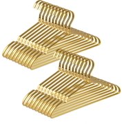 20-Pack Matte Gold Aluminum Hangers – Premium Slim & Sturdy Coat Hangers for Shirts, Dresses & Pants