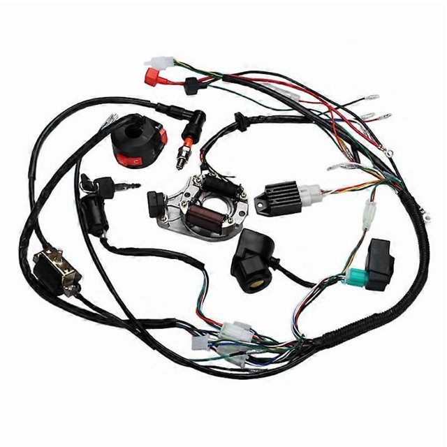 For Motorcycle ATV Quad Pit Bike 50 70 90 110 125Cc Wiring Harness Full Complete Electrics Wiring Ha