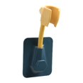 thumbnail image 1 of Soporte de pared ajustable para ducha con adhesivo resistente de 360 degree para baño Azul amarillo, 1 of 8