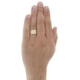thumbnail image 5 of Real 10K Yellow Gold Men's Nugget Style Pinky Ring Custom Fancy Band 12.75mm, 5 of 5