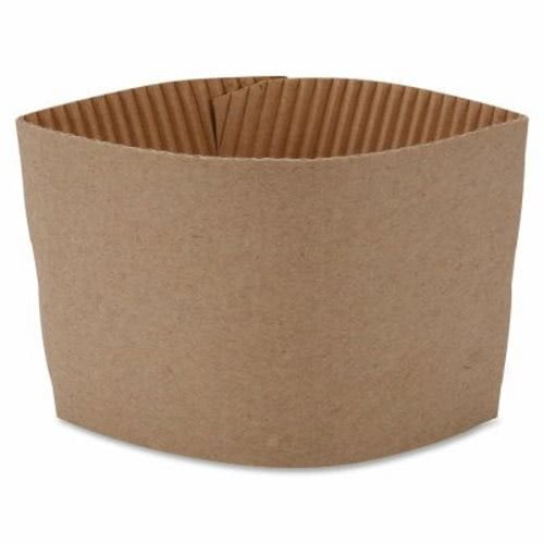 Genuine Joe® Hot Cup Sleeves, 10 oz -16 oz Cups, Brown, 1000 Sleeves (GJO19049CT)