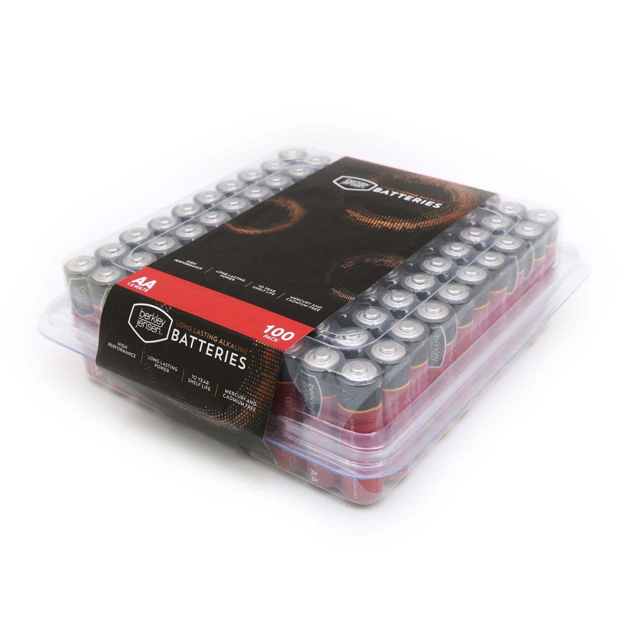 Product of Berkley Jensen AA Alkaline Batteries with Reclosable Box