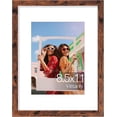 thumbnail image 1 of Vittanly Diploma Frame, Premium Material with Shatter Resistant Plexiglass, Display Pictures 6x8 with Mat or 8.5x11 without Mat, 8.5x11 Picture Frame for Wall or Table Top Display, Dark Brown, 1 Pack, 1 of 1