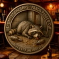 thumbnail image 6 of Challenge Coin under $5! Kadlawus Commemorative Metal Handicraft Gift, Playful Raccoon Challenge Coin Collectible, Metal Decoration for Desk, Unique Gift for Collectors, Funny Gag Gift for Adults, 6 of 6