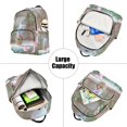 thumbnail image 5 of JIALIOU Mini Backpack Purse for Women Quilted Casual Daypack Small Travel Shoulder Bag, Cute Kitten in Flower Basket, 5 of 7