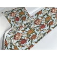thumbnail image 3 of Botanical Bed Runner Set, Bird Prints and Spring Blossoming Flowers Garden Vintage Nature Art, Decorative Bedding Scarf & a Pillow Sham for Hotels Homes, Twin, Soft Blue and Multicolor, by Ambesonne, 3 of 3