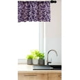 thumbnail image 3 of Ambesonne Baroque Window Valance, Lavish Curls on Purple Tone, 54" X 12", Purple Eggplant, 3 of 3