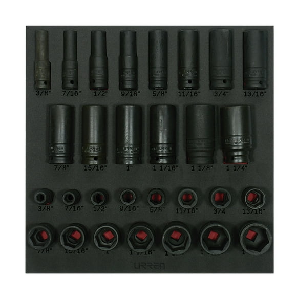 Juego de 29 Dados de Impacto Urrea Cortos y Largos Cuadro 1/2