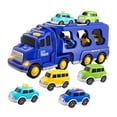 thumbnail image 3 of Camión de bomberos CUTICAT coche de juguete eléctrico de fricción con luces y sonidos para edades de 3 a 5 años Azul, 3 of 8