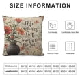 thumbnail image 5 of YINGXI Decorative Pillow Covers Inspirational Words Decorative Throw Pillow Case Cushion Cover, (Bloom Where You are Planted) 22x22in, 5 of 5