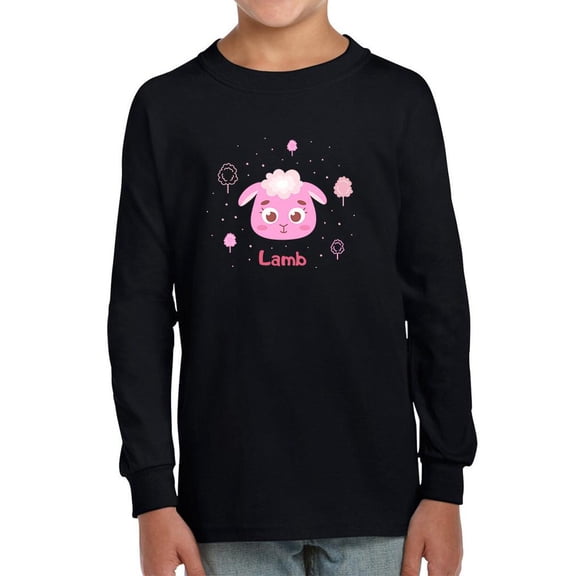 Happy Lamb Face Long Sleeve Toddler -Image by Shutterstock,  3 Toddler