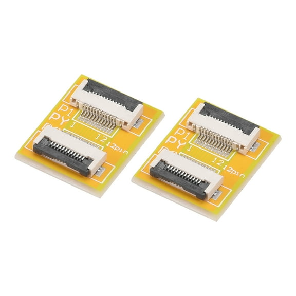Uxcell FFC FPC Extension Board PCB Extend Connector 12 Pin 0.5mm Pitch Single Side 2 Pack