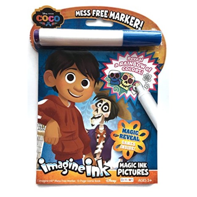 Disney Pixar Coco Imagine Ink Magic Ink Pictures Game Activity Book
