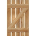 thumbnail image 5 of 18 7/8"W x 31"H TimberCraft Five 3 3/8" Boards Spaced Board-n-Batten Shutters w/Z-Bar, Rough Sawn Western Red Cedar (Per Pair), 5 of 13