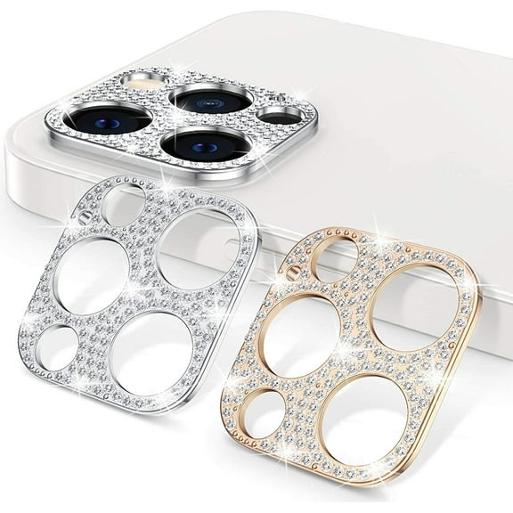 3 PK Camera Screen Protector Bling Glitter Diamond For iPhone 13 12 11 Pro Max